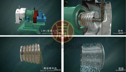LWL臥式螺旋過濾離心機連續運轉后，可見潤滑的重要性